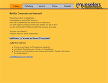 Tablet Screenshot of mueselers.de